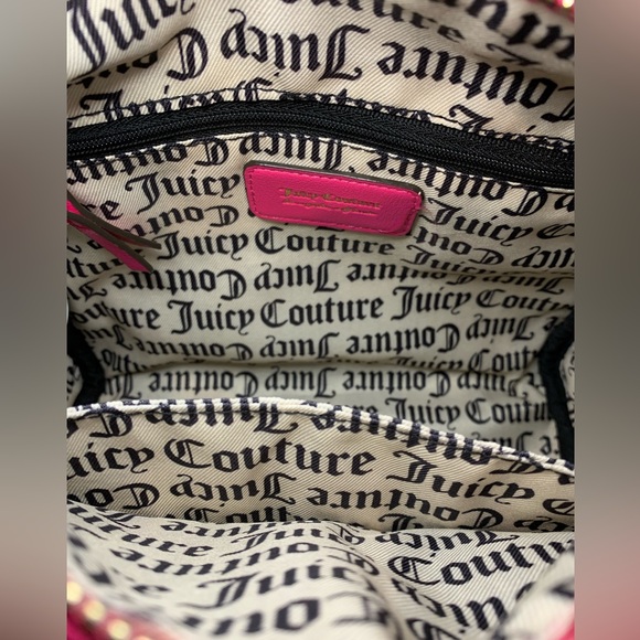 Juicy Couture Pink Flash Not Your Babe Satchel Crossbody Bag -NWT - Picture 8 of 10